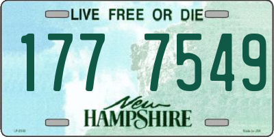 NH license plate 1777549