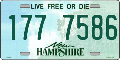 NH license plate 1777586