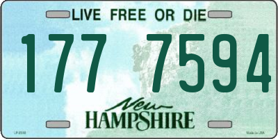 NH license plate 1777594