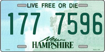 NH license plate 1777596