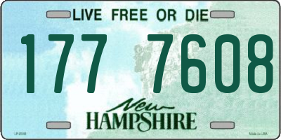 NH license plate 1777608