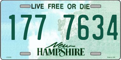 NH license plate 1777634