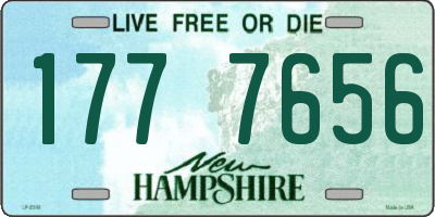 NH license plate 1777656