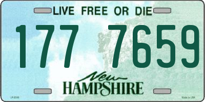 NH license plate 1777659