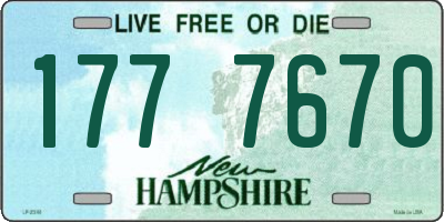 NH license plate 1777670