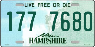 NH license plate 1777680