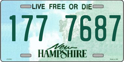 NH license plate 1777687