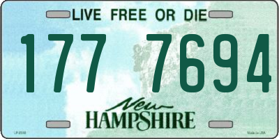 NH license plate 1777694