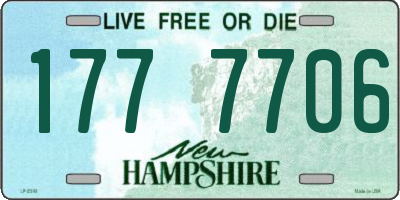 NH license plate 1777706