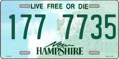 NH license plate 1777735