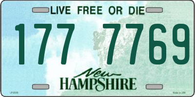 NH license plate 1777769