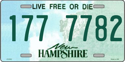 NH license plate 1777782