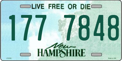 NH license plate 1777848