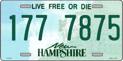 NH license plate 1777875