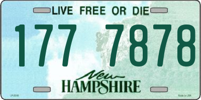 NH license plate 1777878