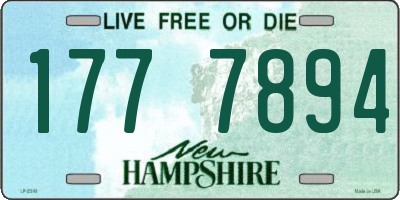 NH license plate 1777894