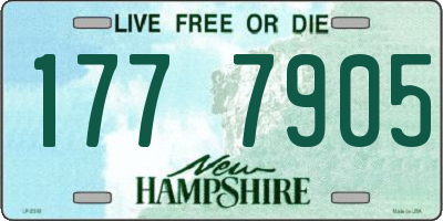 NH license plate 1777905