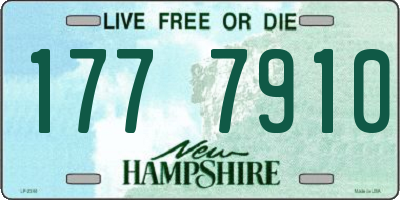 NH license plate 1777910