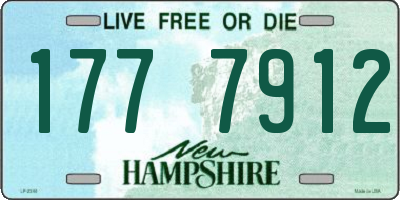 NH license plate 1777912