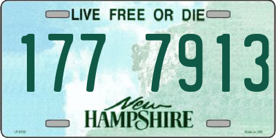NH license plate 1777913