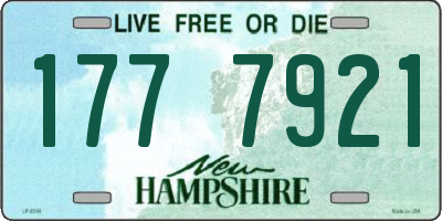NH license plate 1777921