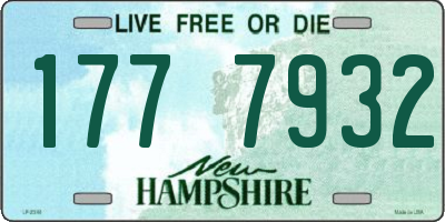 NH license plate 1777932