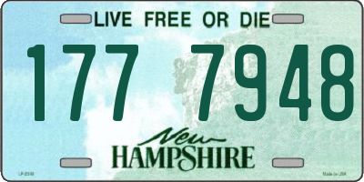 NH license plate 1777948