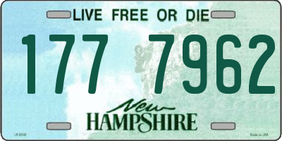 NH license plate 1777962