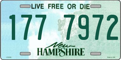 NH license plate 1777972