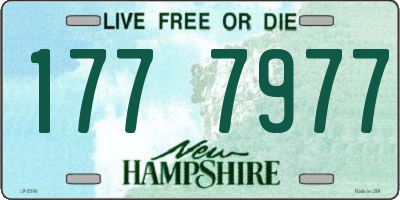 NH license plate 1777977