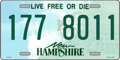 NH license plate 1778011