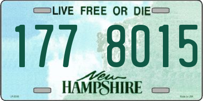 NH license plate 1778015