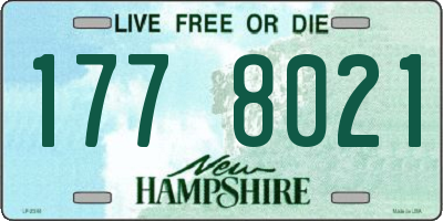 NH license plate 1778021