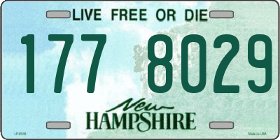 NH license plate 1778029
