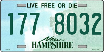 NH license plate 1778032