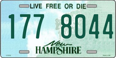 NH license plate 1778044