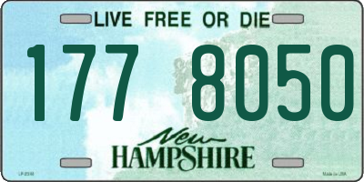 NH license plate 1778050
