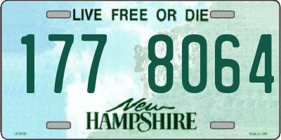 NH license plate 1778064