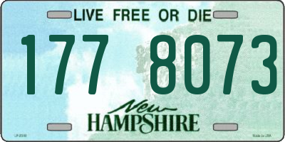 NH license plate 1778073