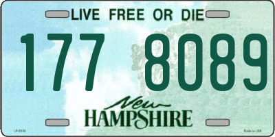 NH license plate 1778089