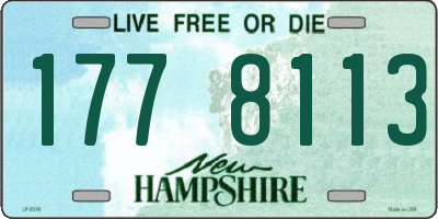 NH license plate 1778113