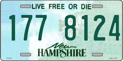 NH license plate 1778124