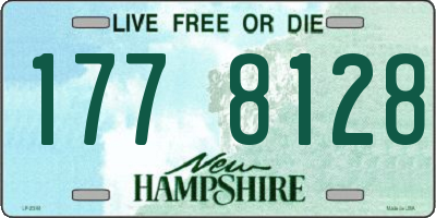 NH license plate 1778128