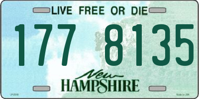 NH license plate 1778135