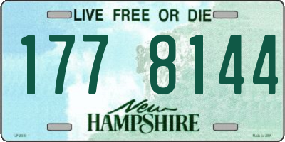 NH license plate 1778144