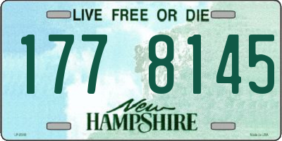 NH license plate 1778145