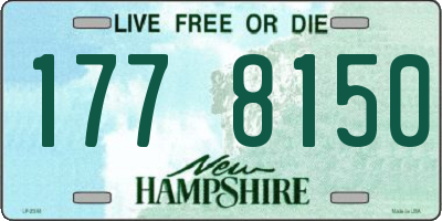 NH license plate 1778150