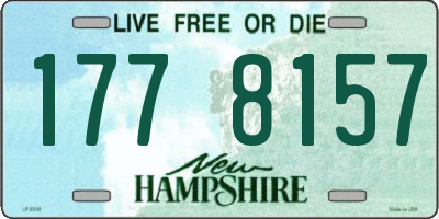 NH license plate 1778157