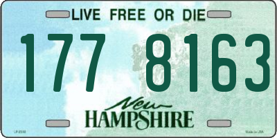 NH license plate 1778163