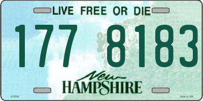 NH license plate 1778183